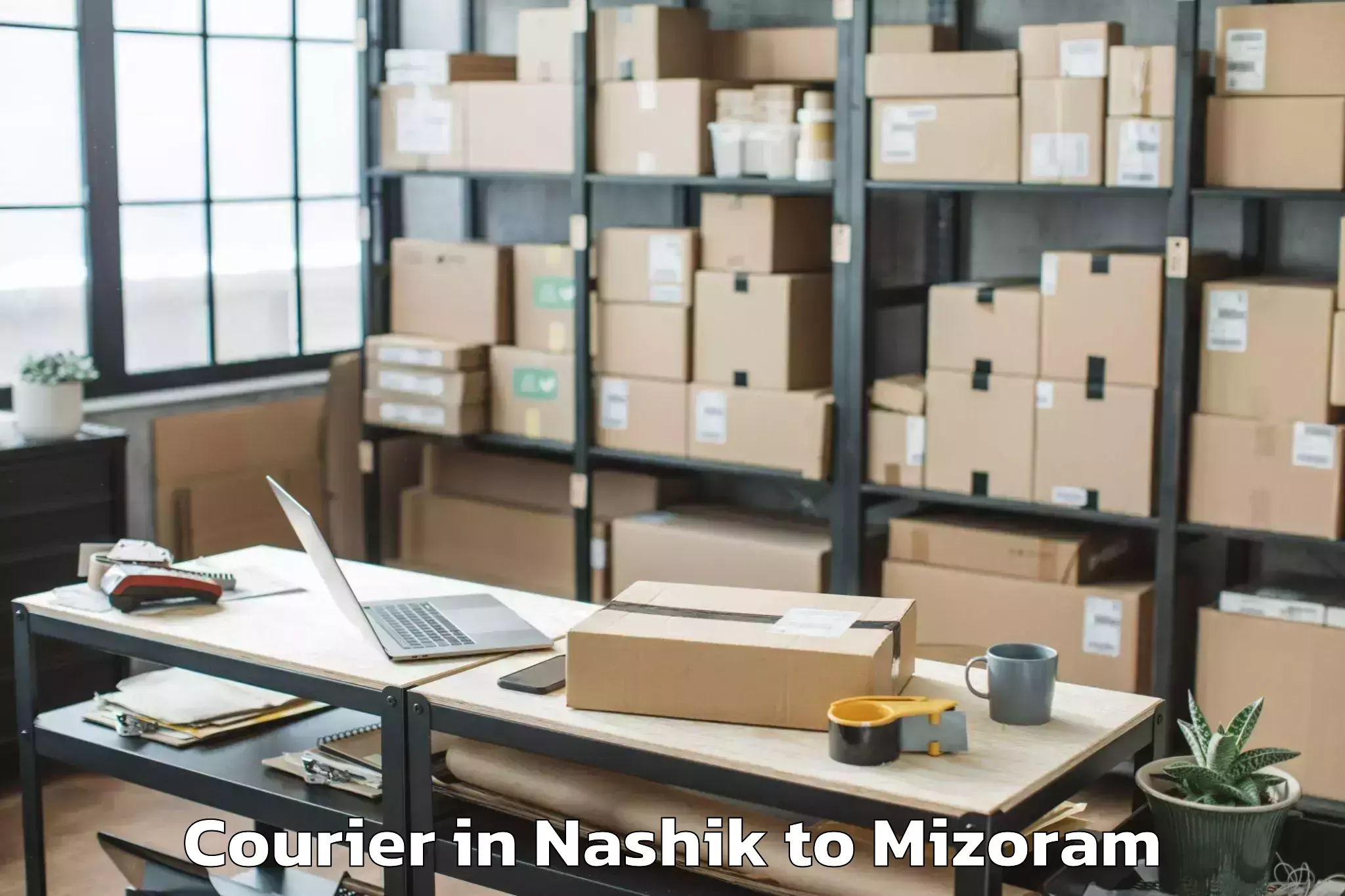 Book Nashik to Lungsen Courier Online